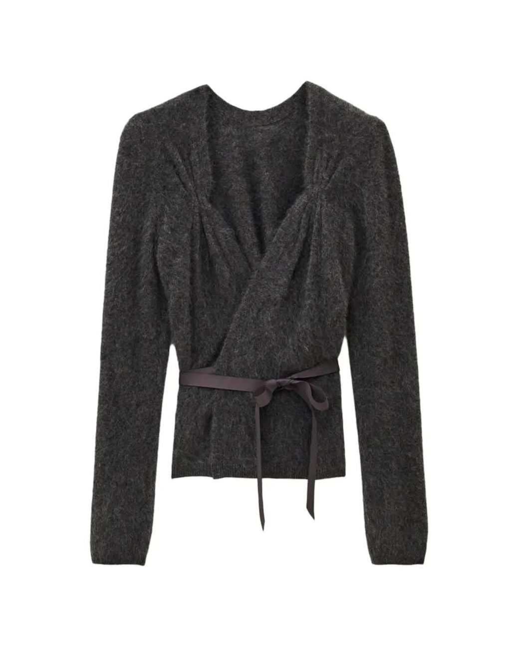 Ba&sh Black Cardigan Terrats À Design Portefeuille