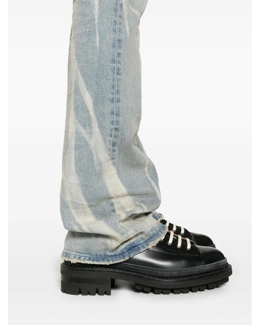 Purple Brand Blue Flared Jeans for men