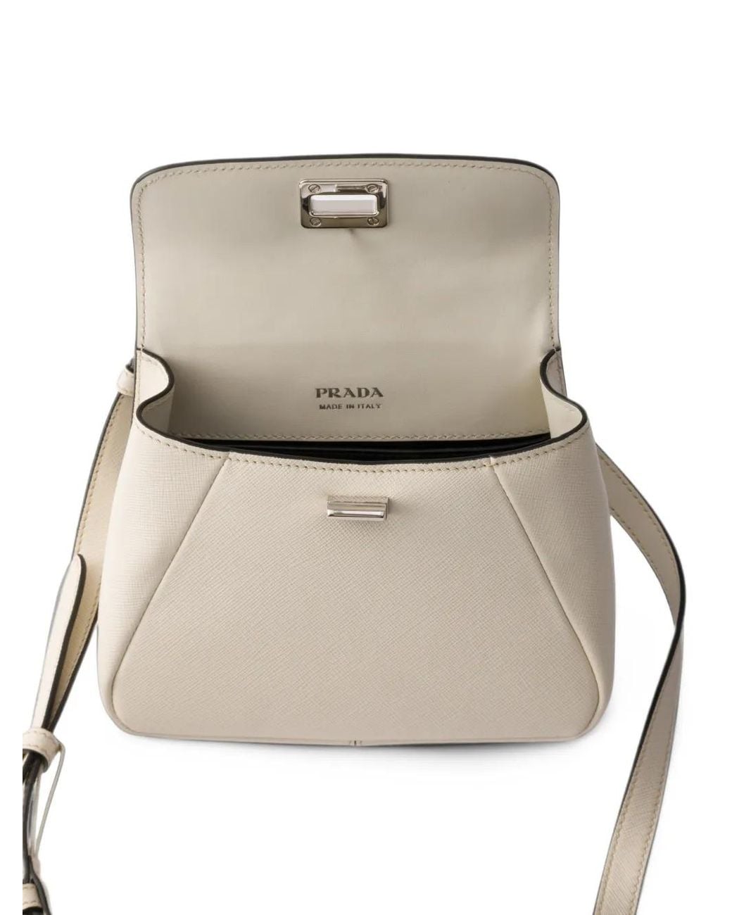 Prada White Avoir Mini Handbag