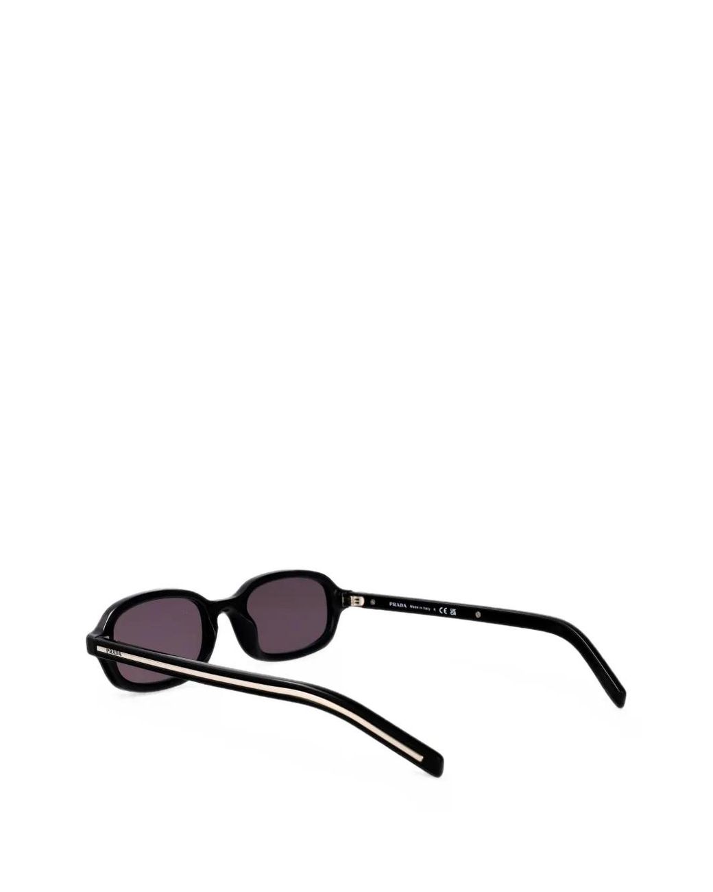 Prada Black Sunglasses With The Iconic Metal Plaque