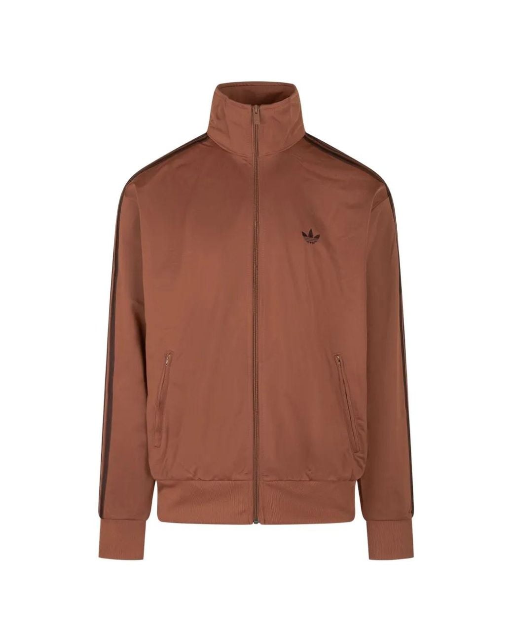 Adidas Brown Firebird Tt Sweater for men