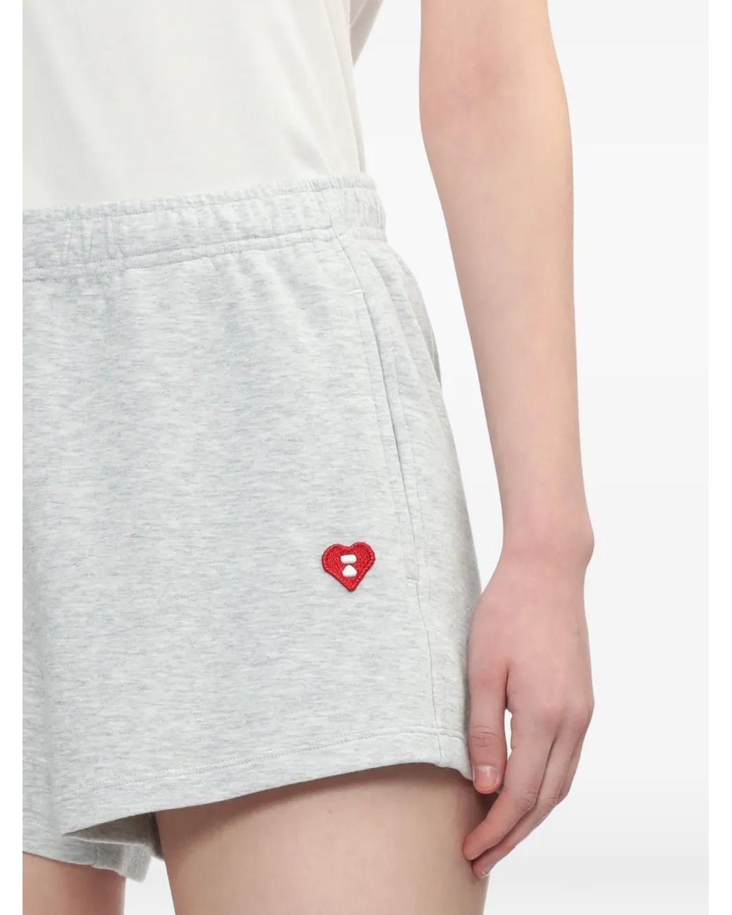 A Bathing Ape White Embroidered Drawstring Shorts