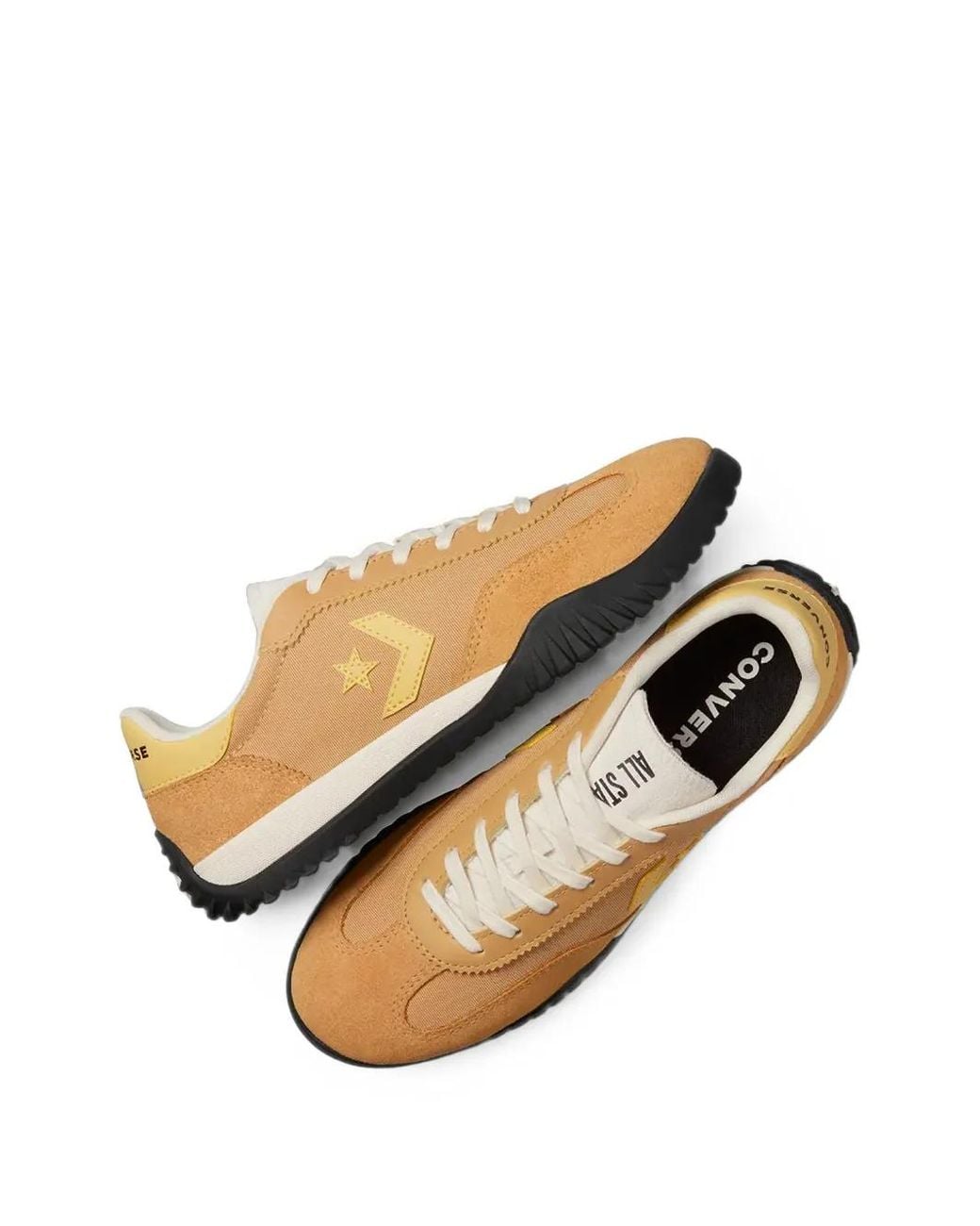 Baskets Run Star Retro À Patch Logo Converse en coloris Brown