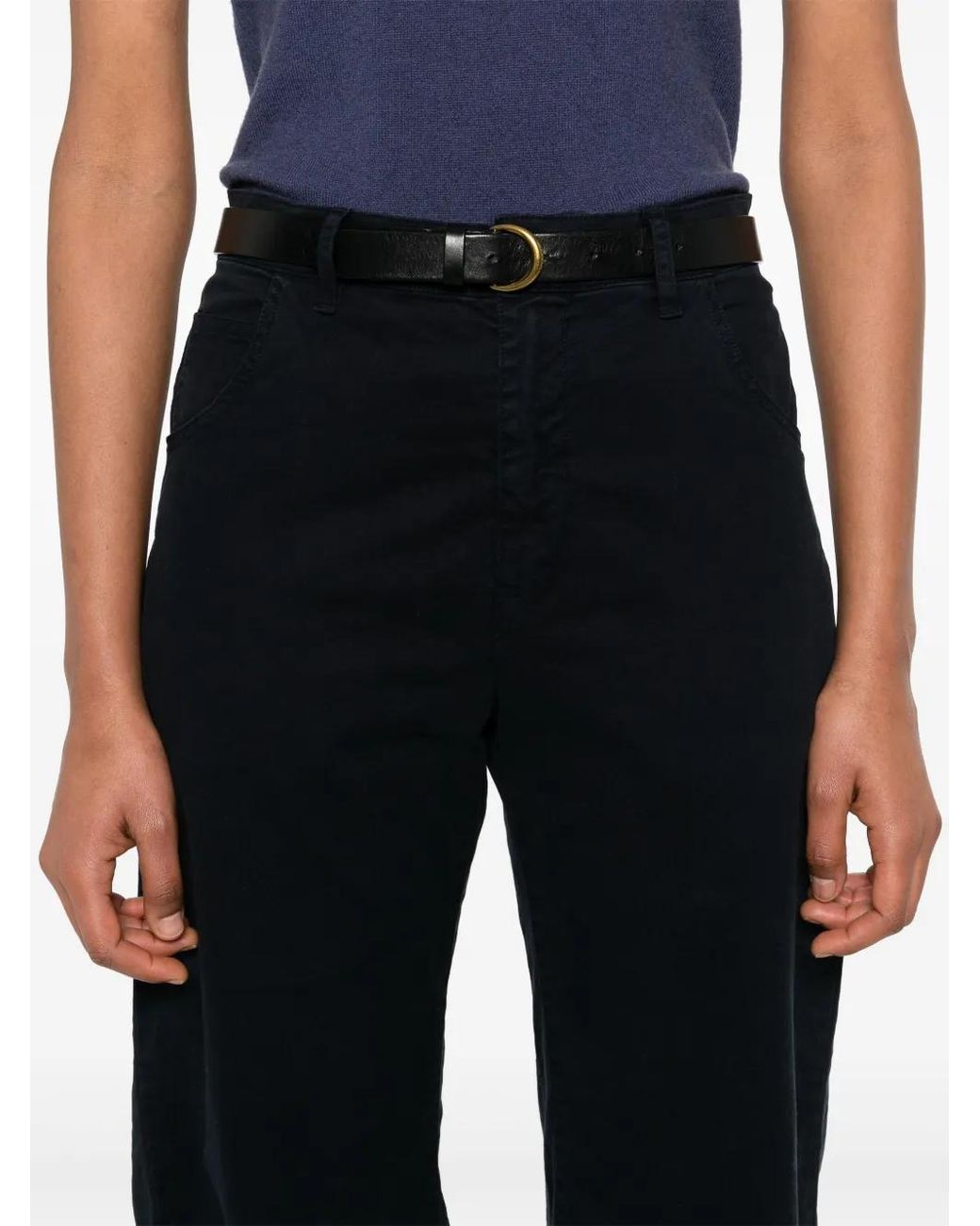 Nili Lotan Blue Emerson Trousers