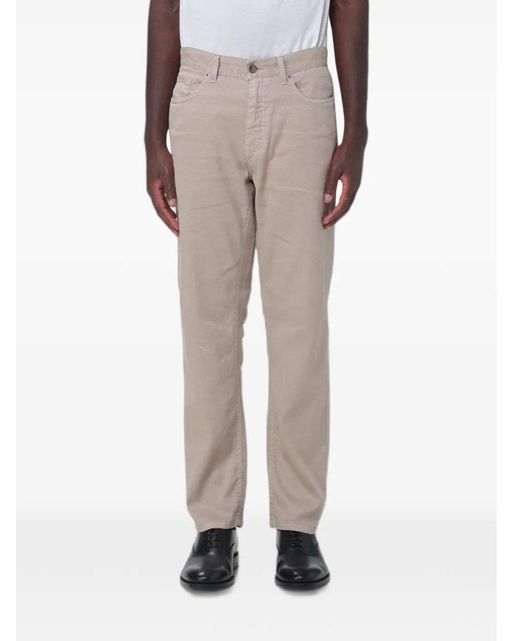 Zegna Natural Five-Pocket Trousers for men