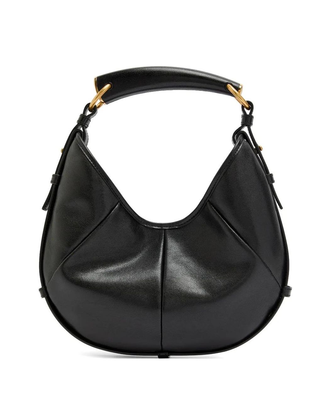 Saint Laurent Black Mombasa Crescent Shoulder Bag