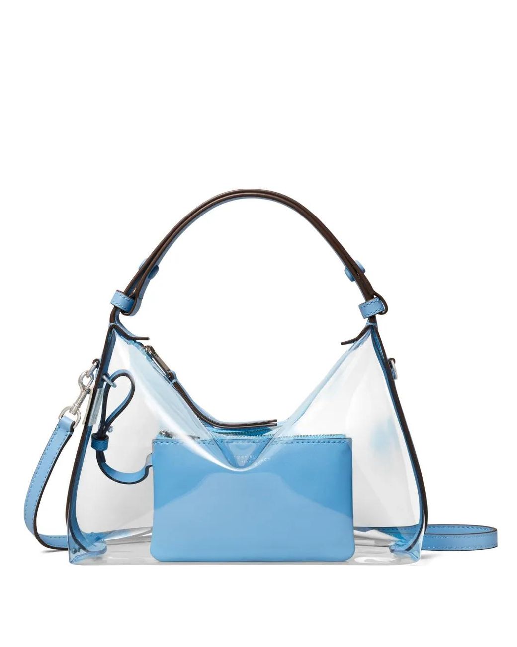 Tory Burch Blue Mellow Clear Shoulder Bag