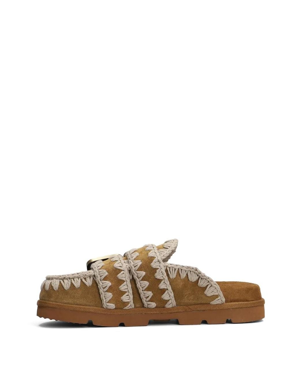 Mou Brown Suede Mules