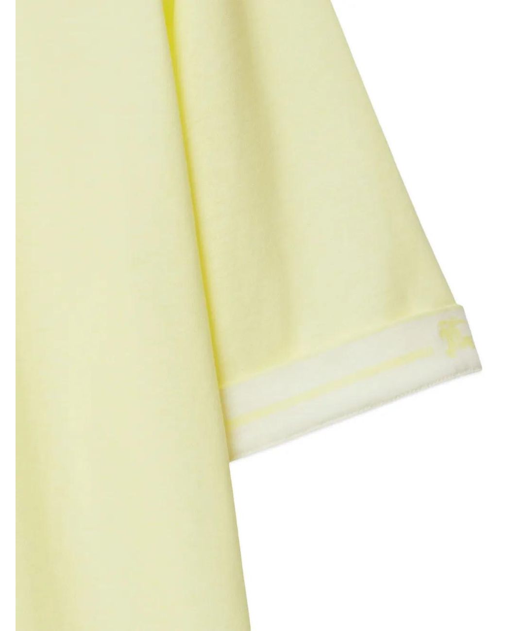 Burberry Yellow Ekd-Print Cotton T-Shirt