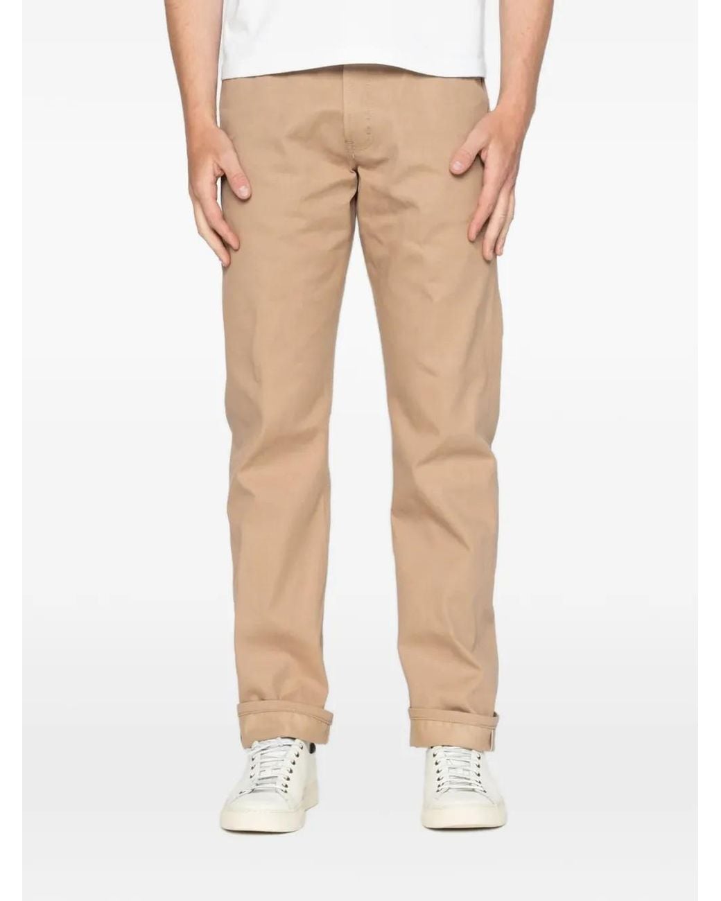 Naked & Famous Natural True Guy Selvedge Slacks Trousers for men