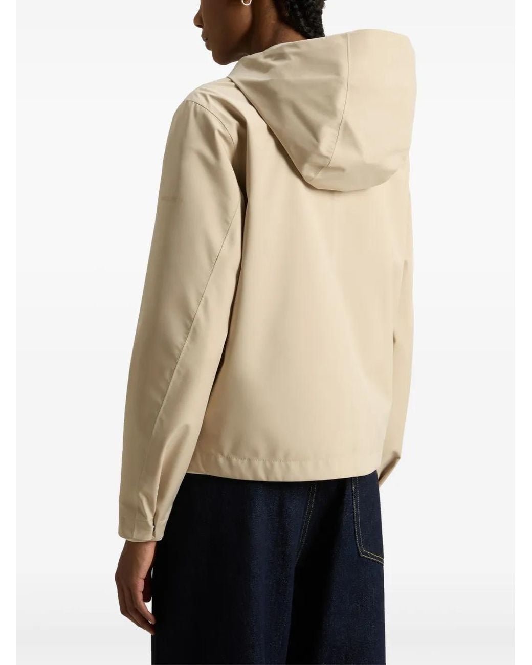 Chaqueta Con Capucha Woolrich de color Natural