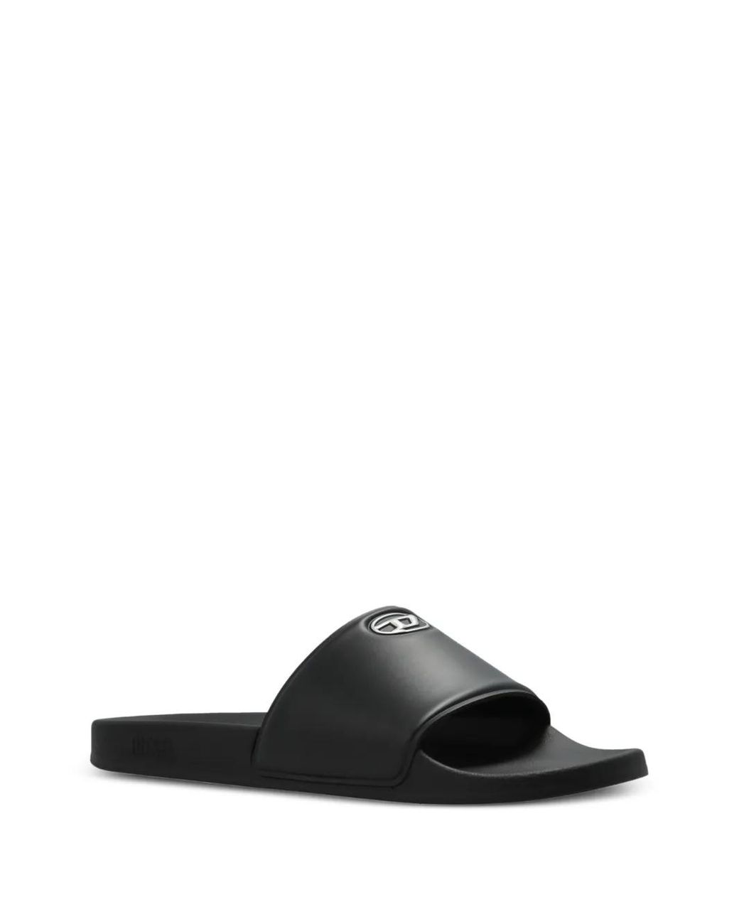 DIESEL Black Bloop Slides for men