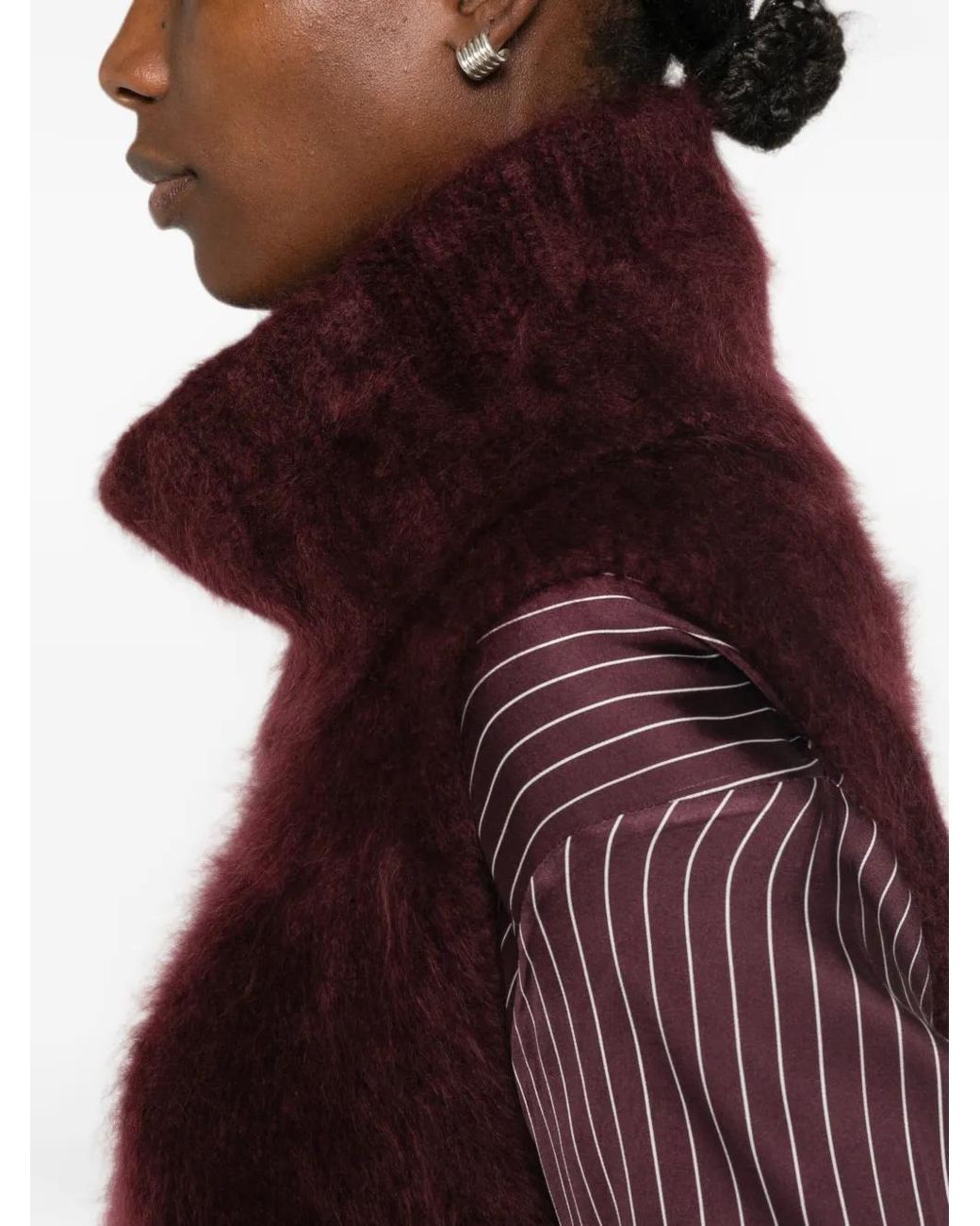 Bompard Purple Haut À Design Sans Manches