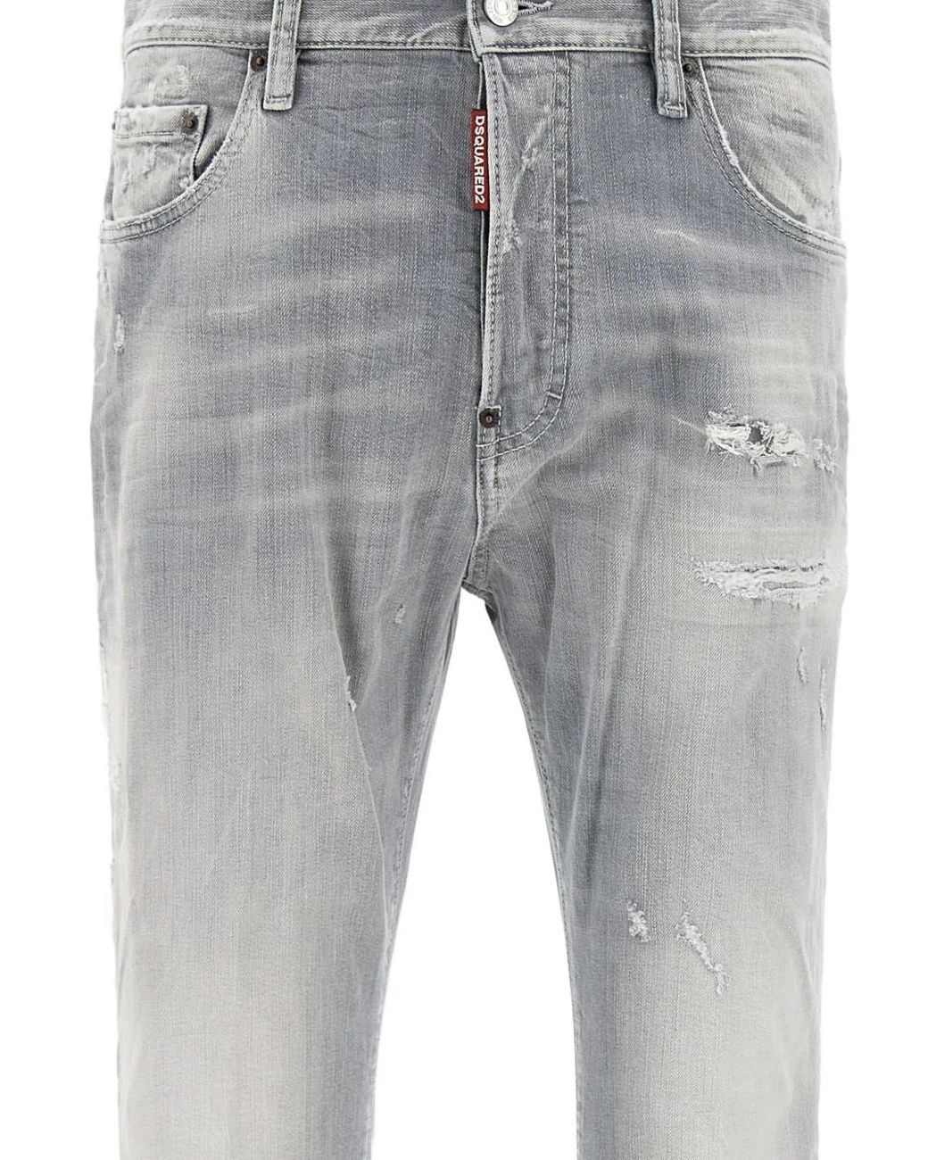 Vaqueros Con Efecto Envejecido DSquared² de hombre de color Gray