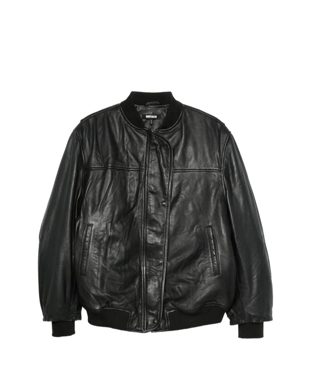 ROTATE BIRGER CHRISTENSEN Black Zip-Up Jacket