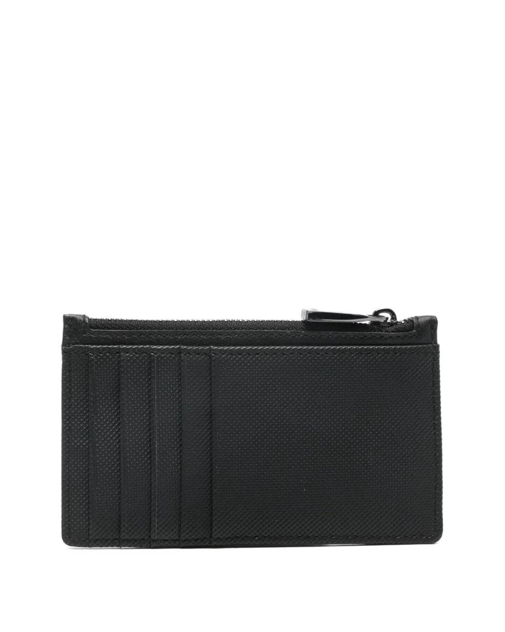 Boss Black Zip Logo-plaque Cardholder for men