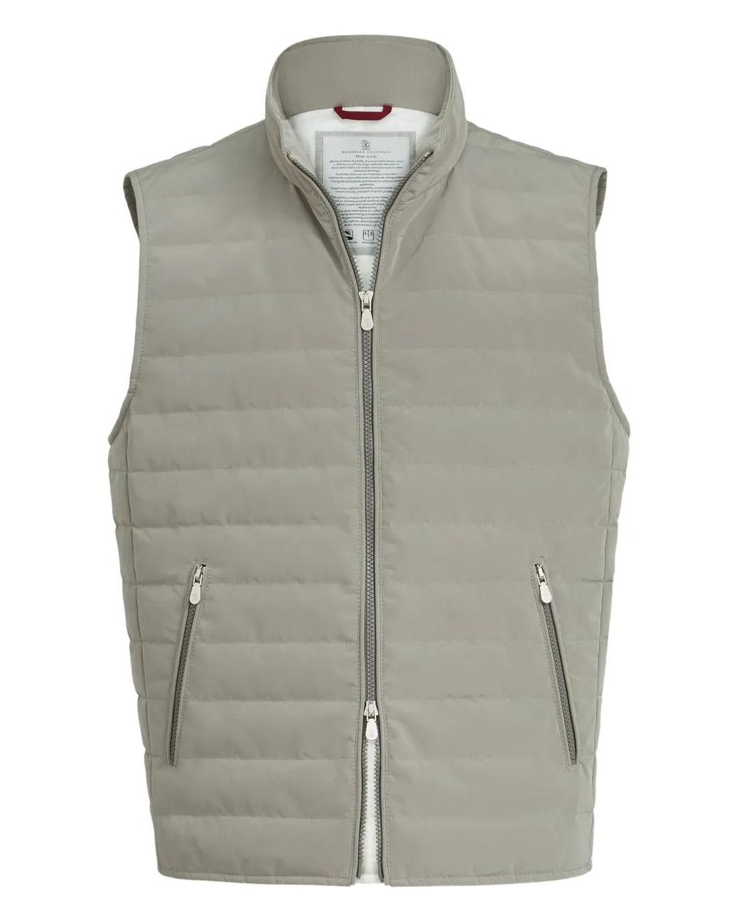 Brunello Cucinelli Gray Gilet Vest for men