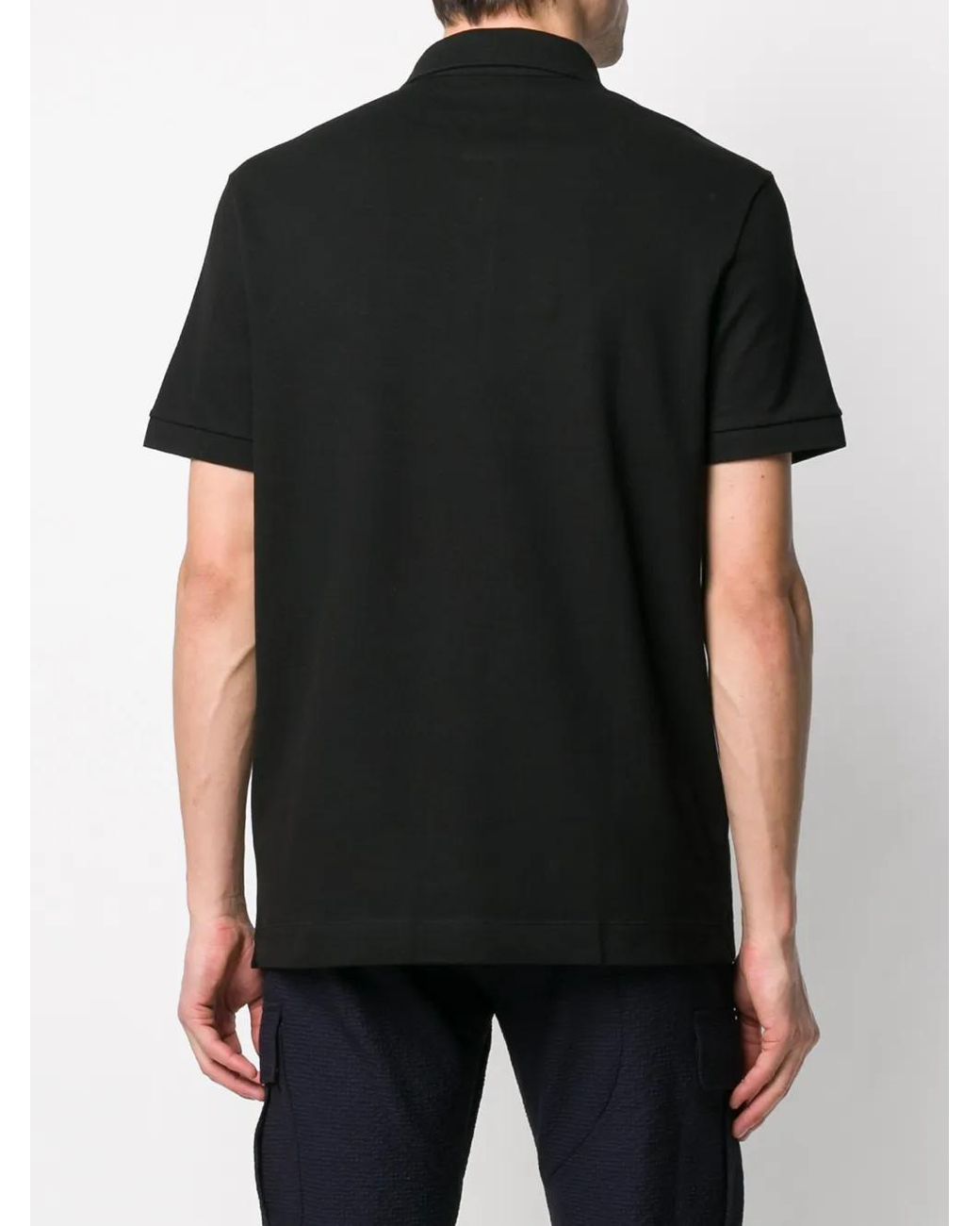 Lacoste Black Logo Cotton Polo Shirt for men