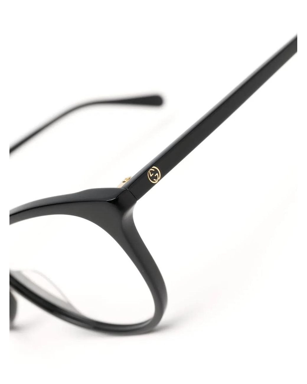 Gucci Black Round-Frame Optical Glasses