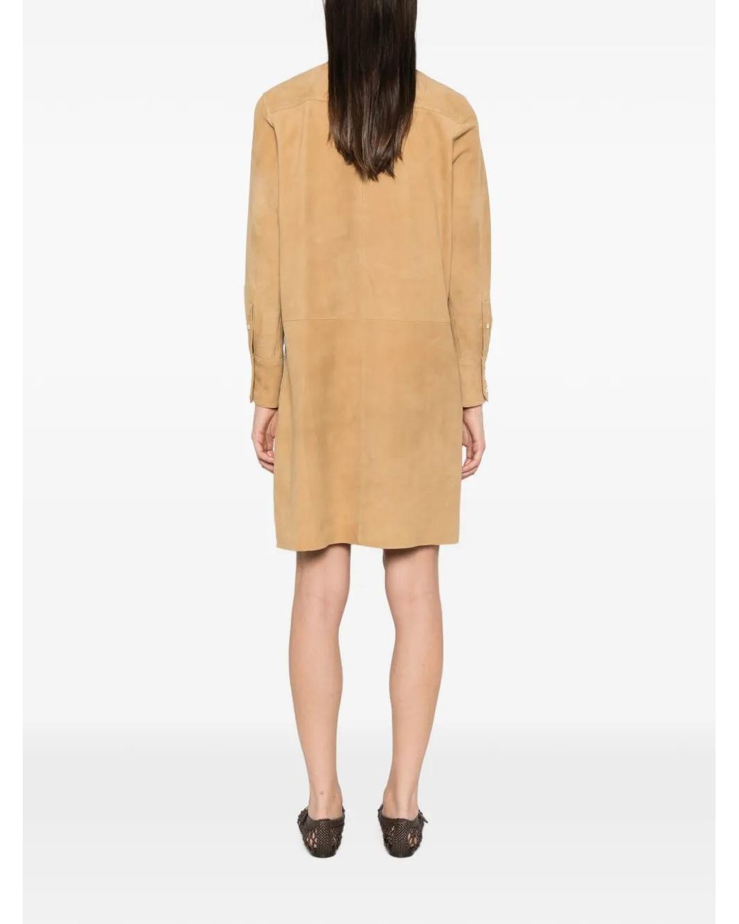 Polo Ralph Lauren Natural Suede Utility Dress