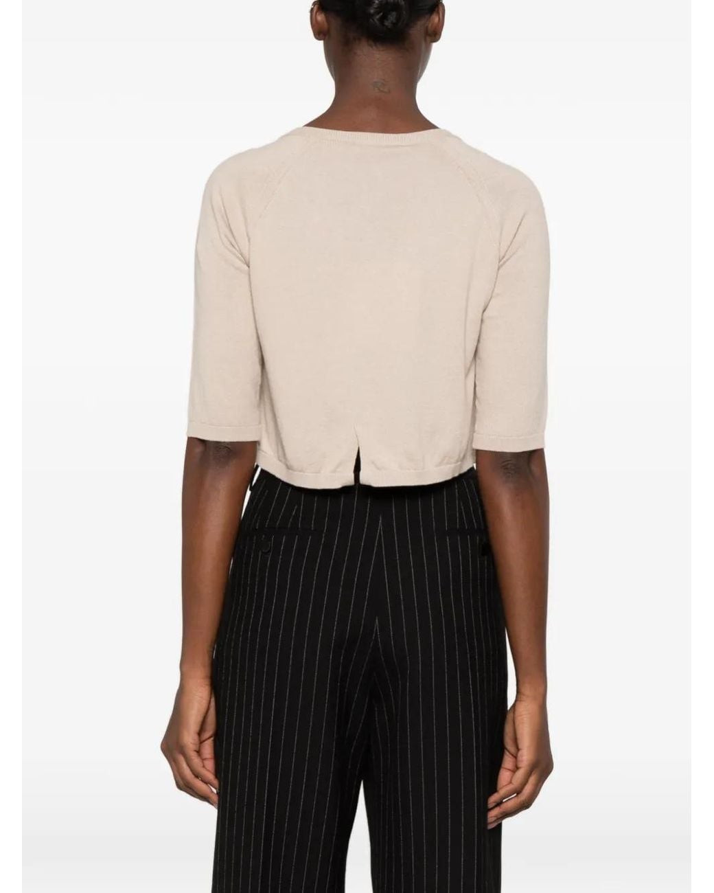 Max Mara Black Classi Raglan-Sleeve Button-Up Cardigan