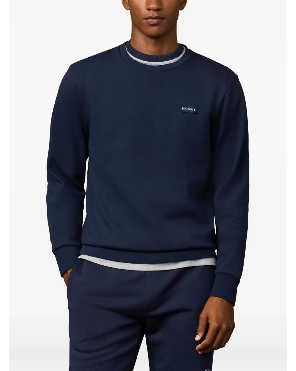 Sweat À Patch Logo Hackett pour homme en coloris Blue
