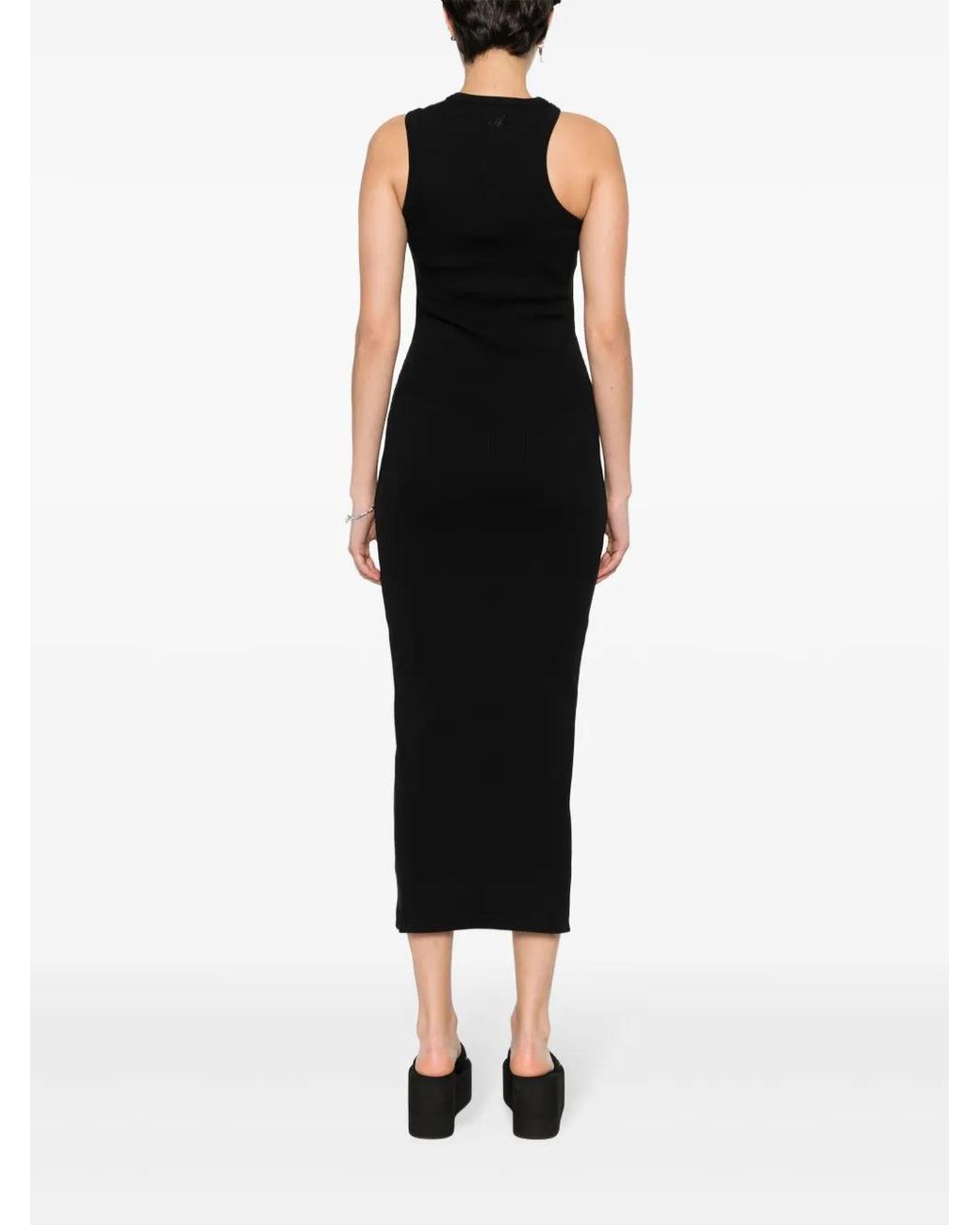 Axel Arigato Black Ribbed Maxi Dress