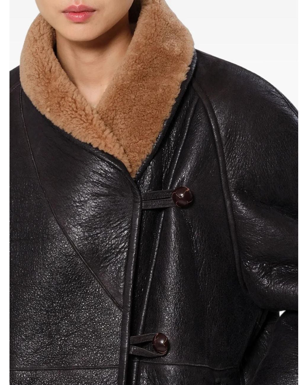 Isabel Marant Black Camber Shearling Coat