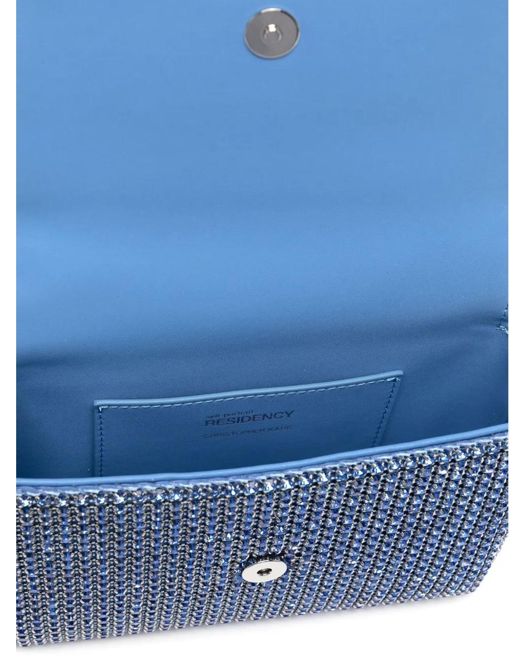 Self-Portrait Crystal Lace-Detail Bag in Blue | Lyst