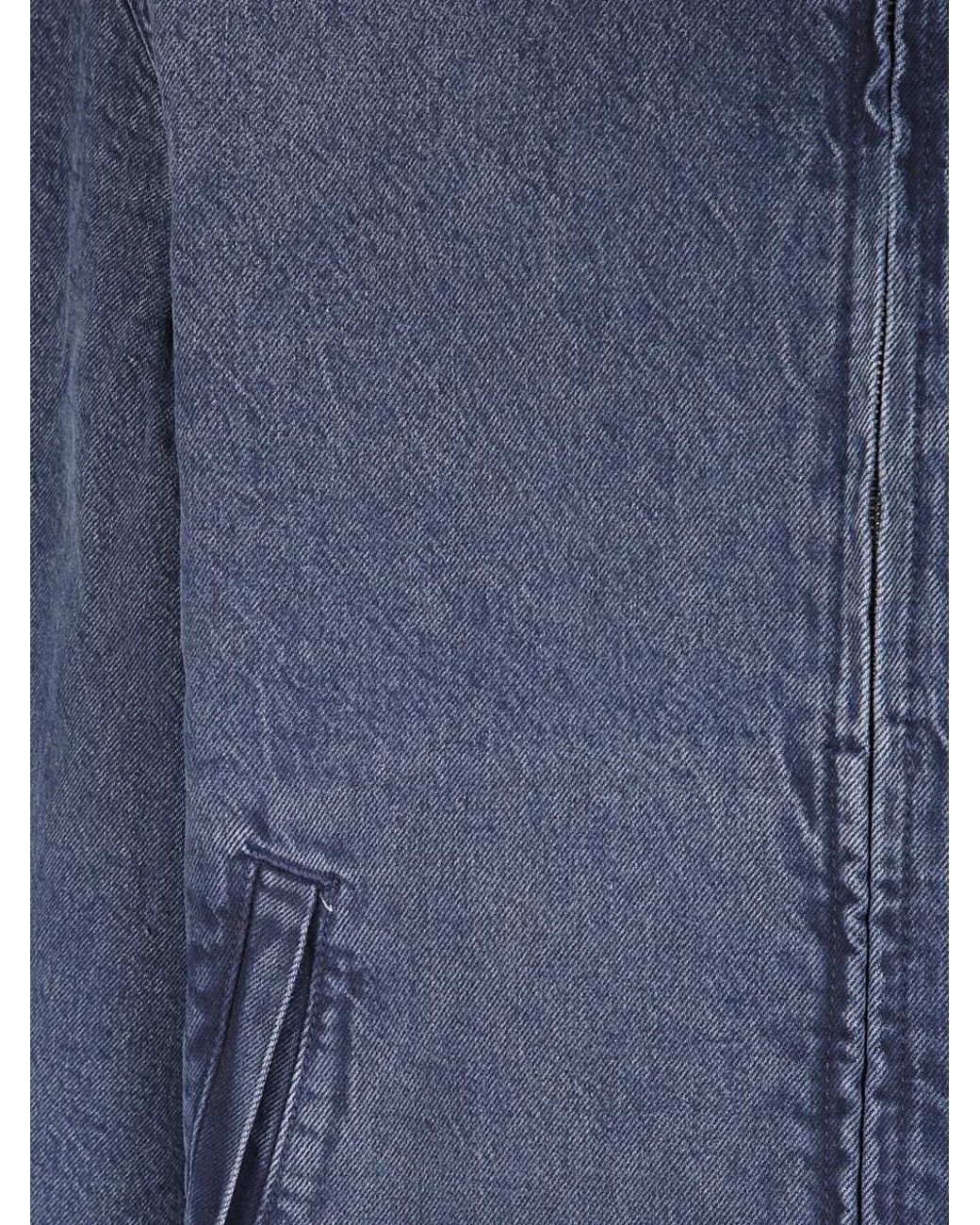 Levi's Blue Castro Zip-Up Denim Jacket for men