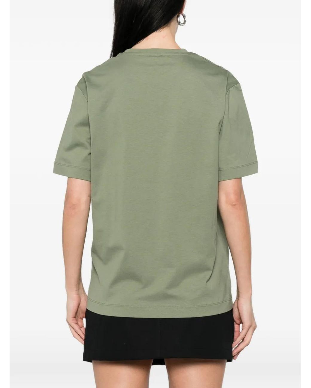 Pinko Green Embroidered T-Shirt