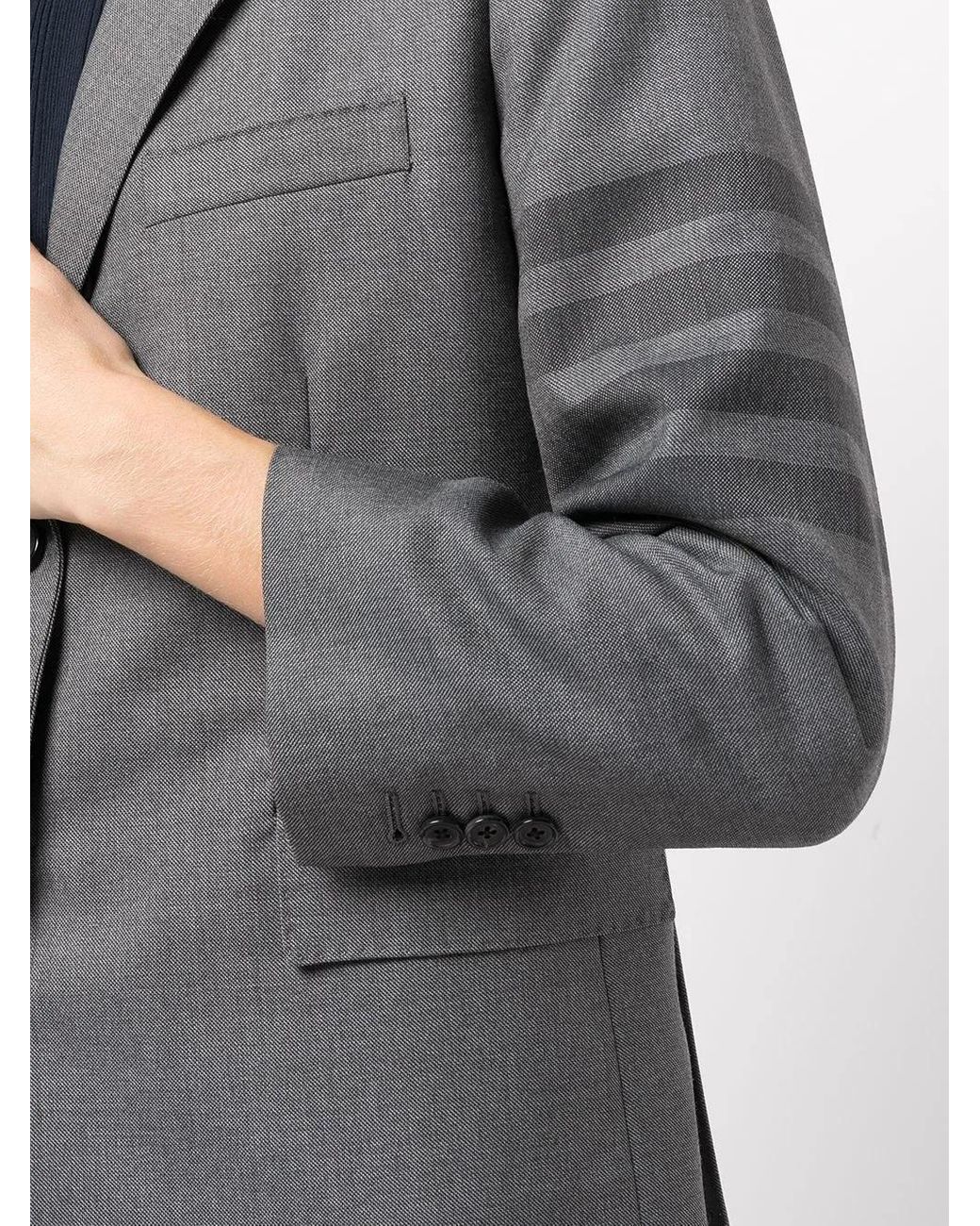 Thom Browne Black Twill School Uniform 4-Bar Classic Sportmantel