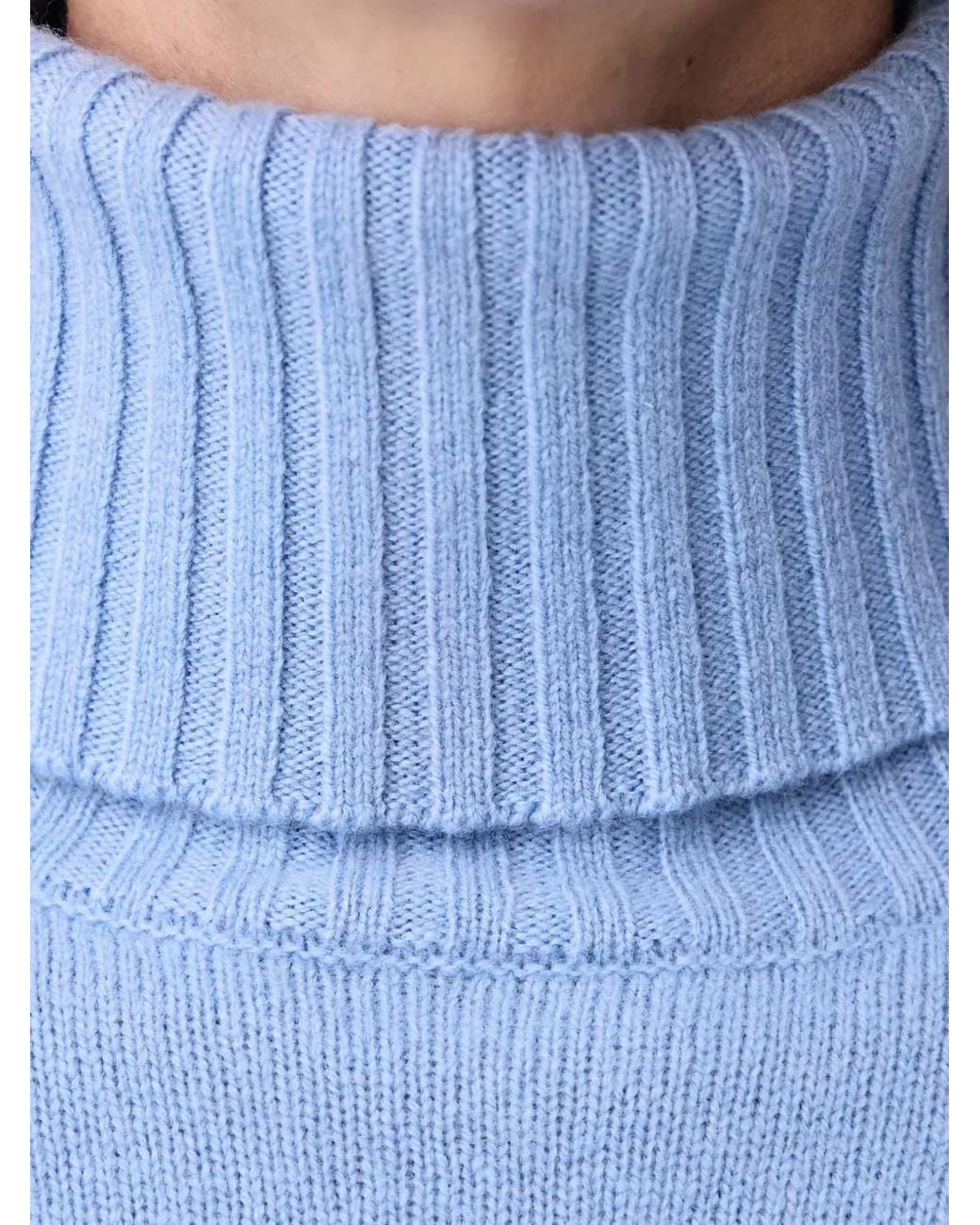Liu Jo Blue Turtleneck Sweater