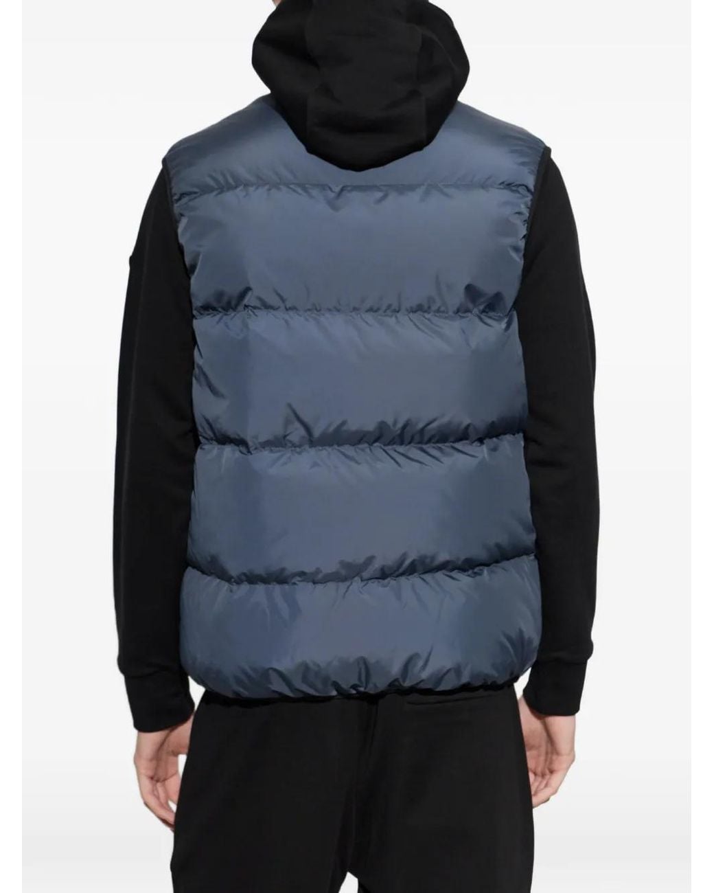 Moncler Blue Gabas Down Vest for men