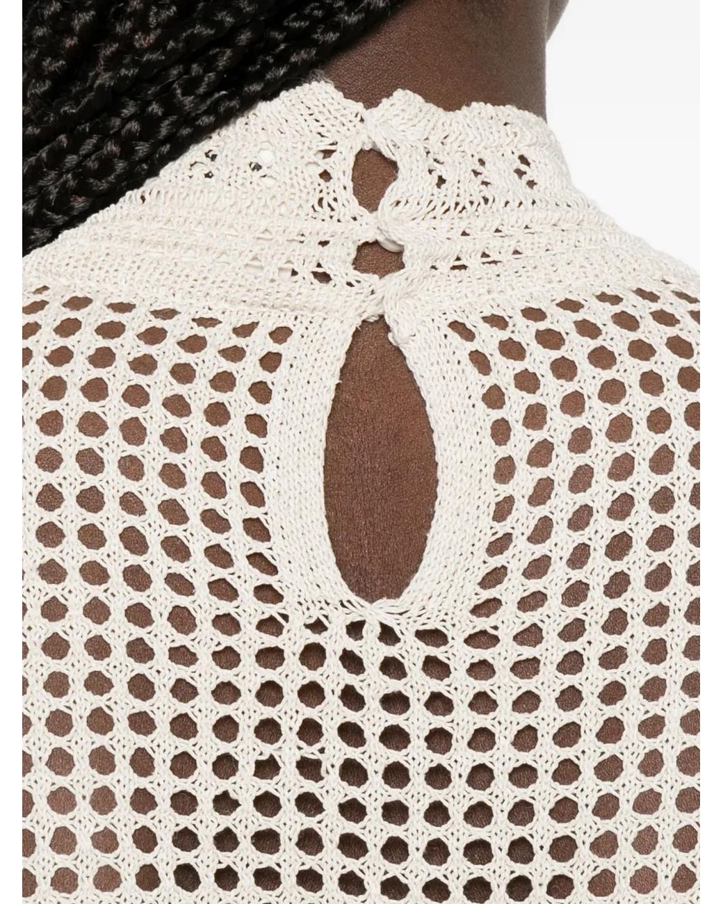 Isabel Marant White Dahara Cotton Blend Top