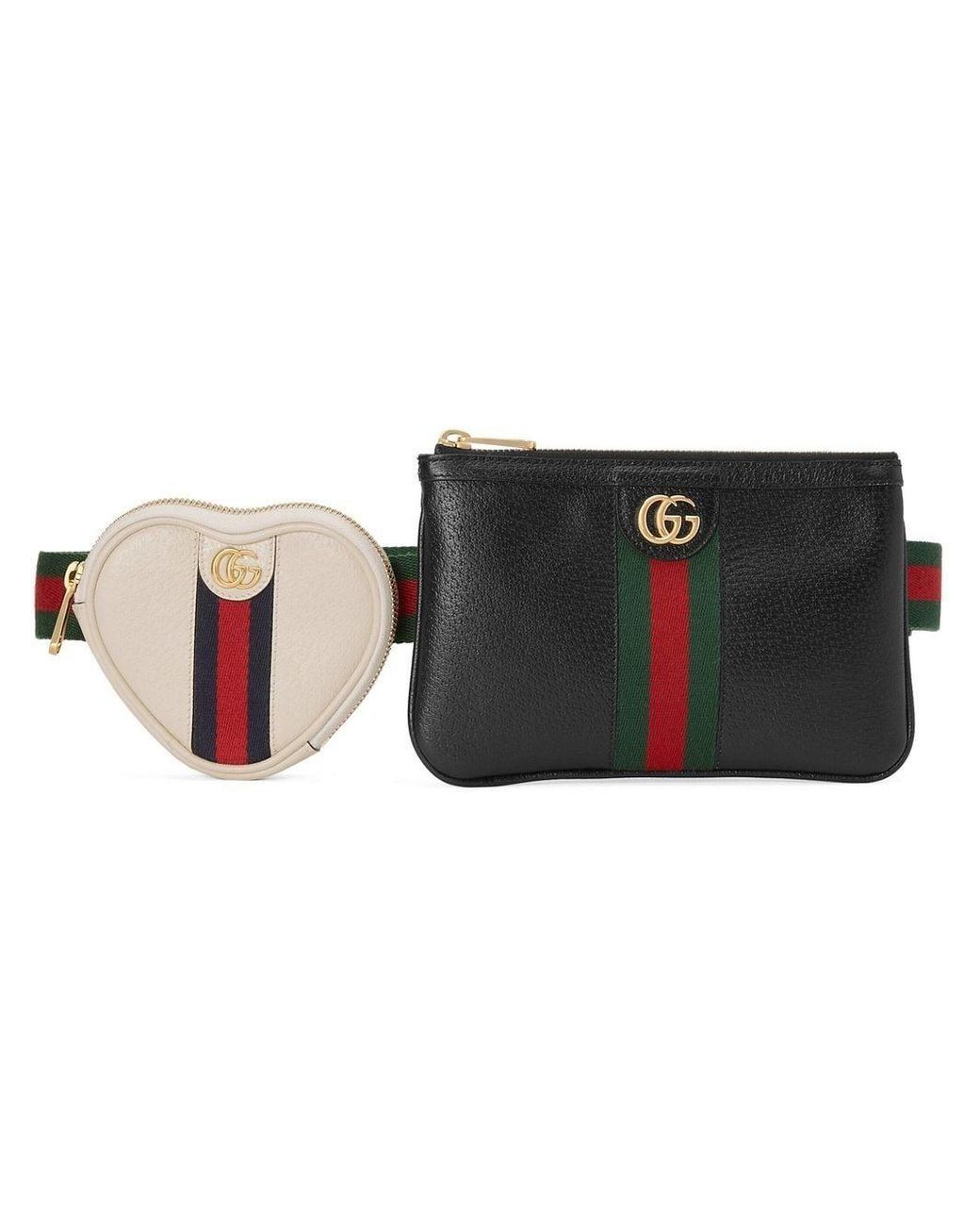 Gucci Ophidia Doublepouch Utility Belt in Black Lyst