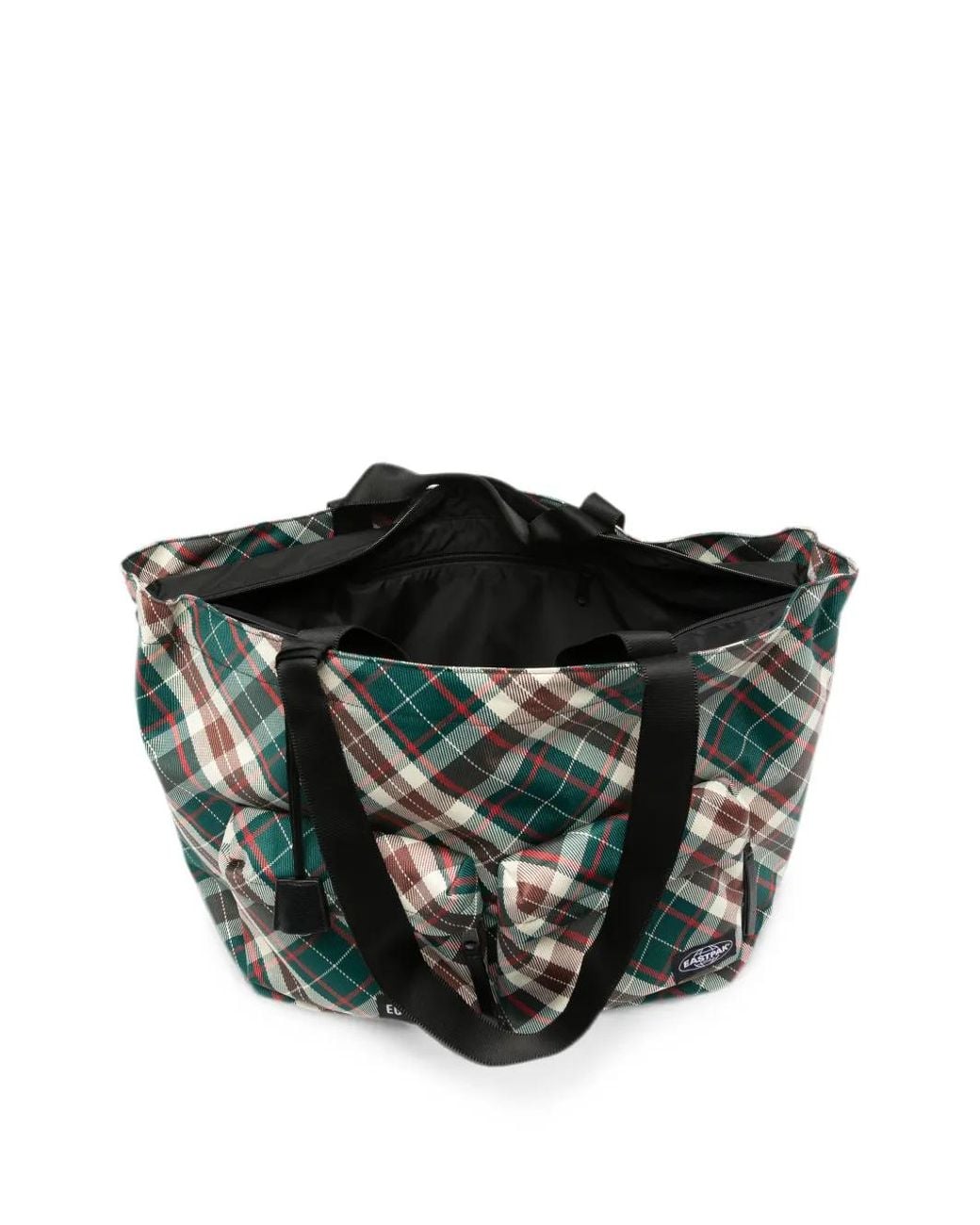 Eastpak Green Egon Check-Pattern Tote Bag