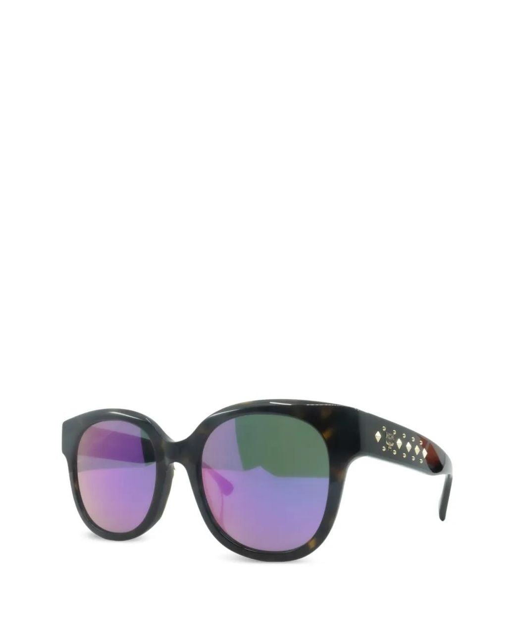 MCM Purple Studded Cat-Eye Sunglasses for men