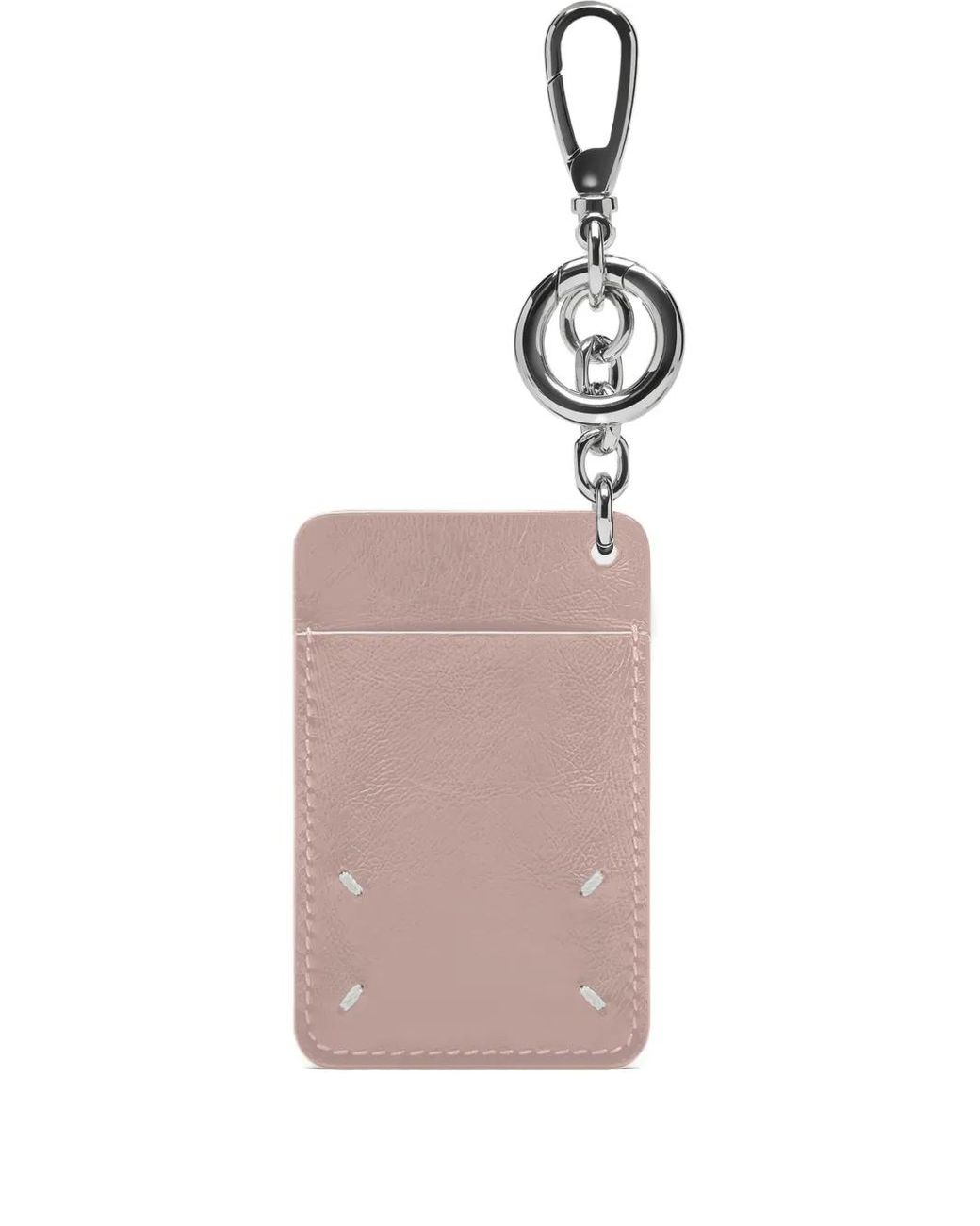 新品 メゾン マルジェラ キーリング 折り財布 レザー カードケース ピンク Maison Margiela（旧Maison Martin Margiela） - 新品 メゾン