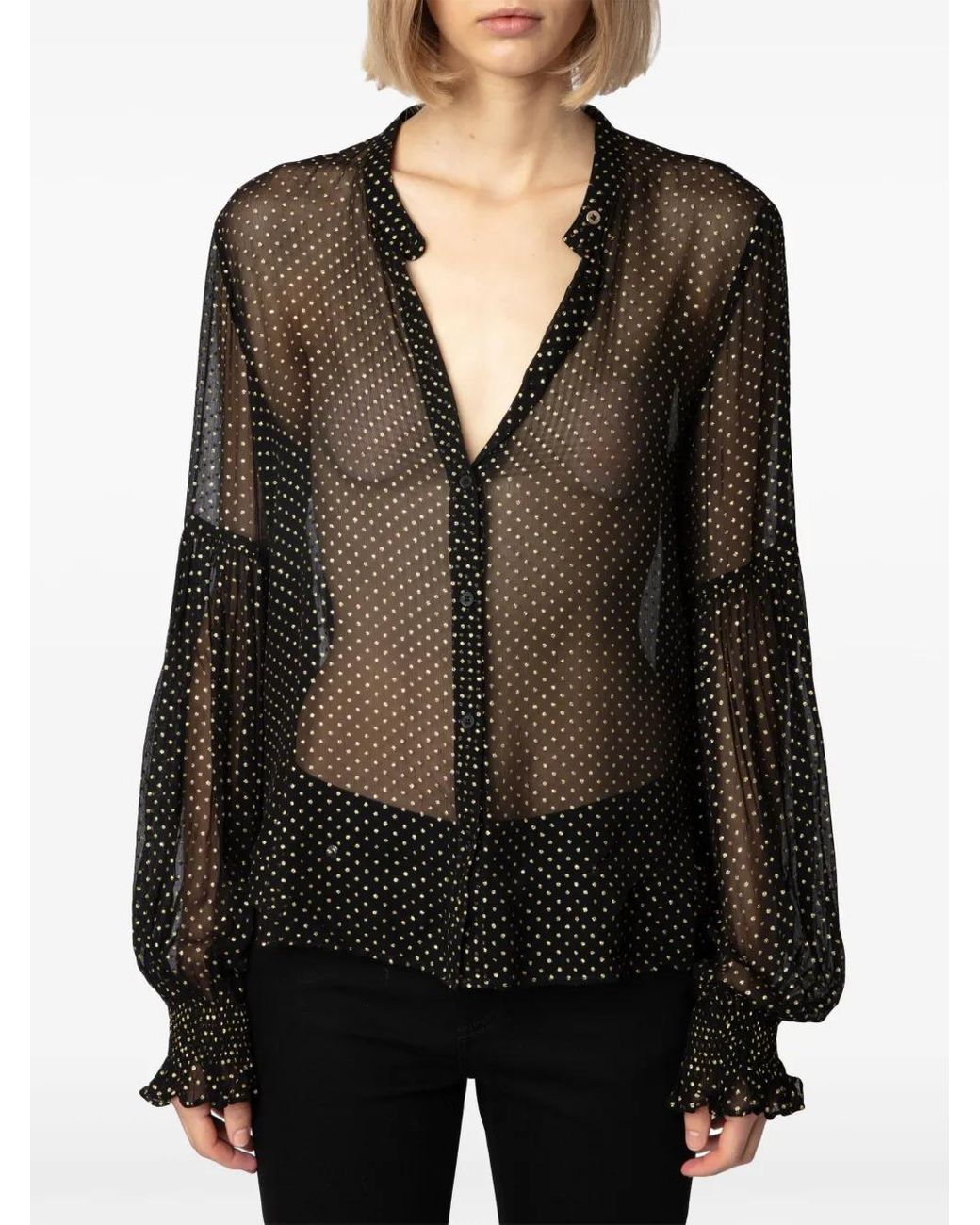 Zadig & Voltaire Black Tandy Blouse