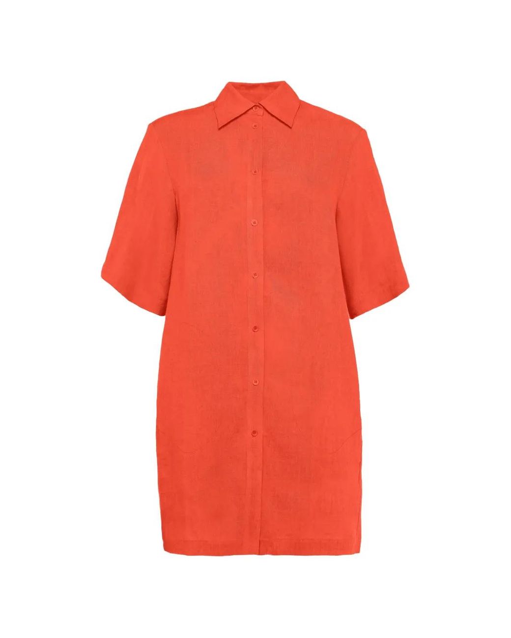 Eres Red Séducteur Shirt Dress
