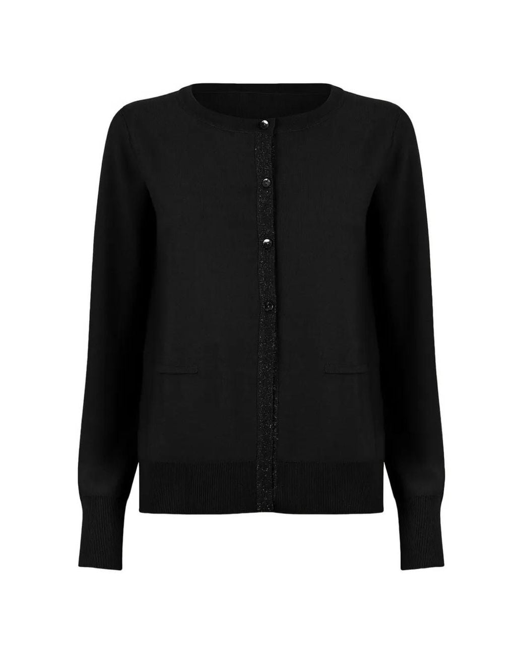 Wolford Black Fine-Knit Merino Cardigan