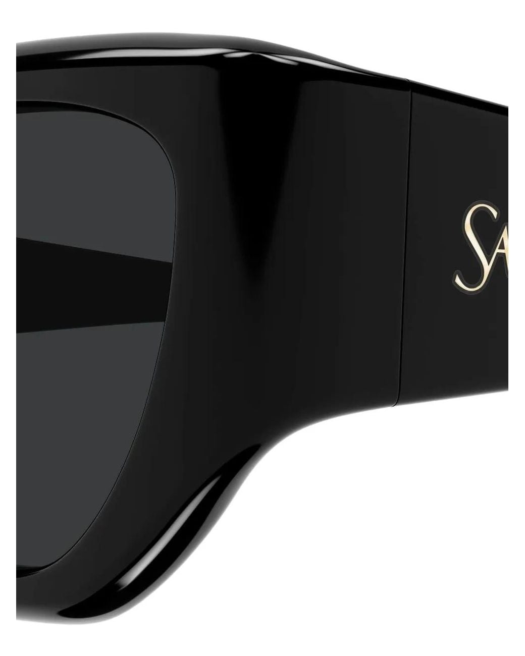 Saint Laurent Black Square-Frame Sunglasses
