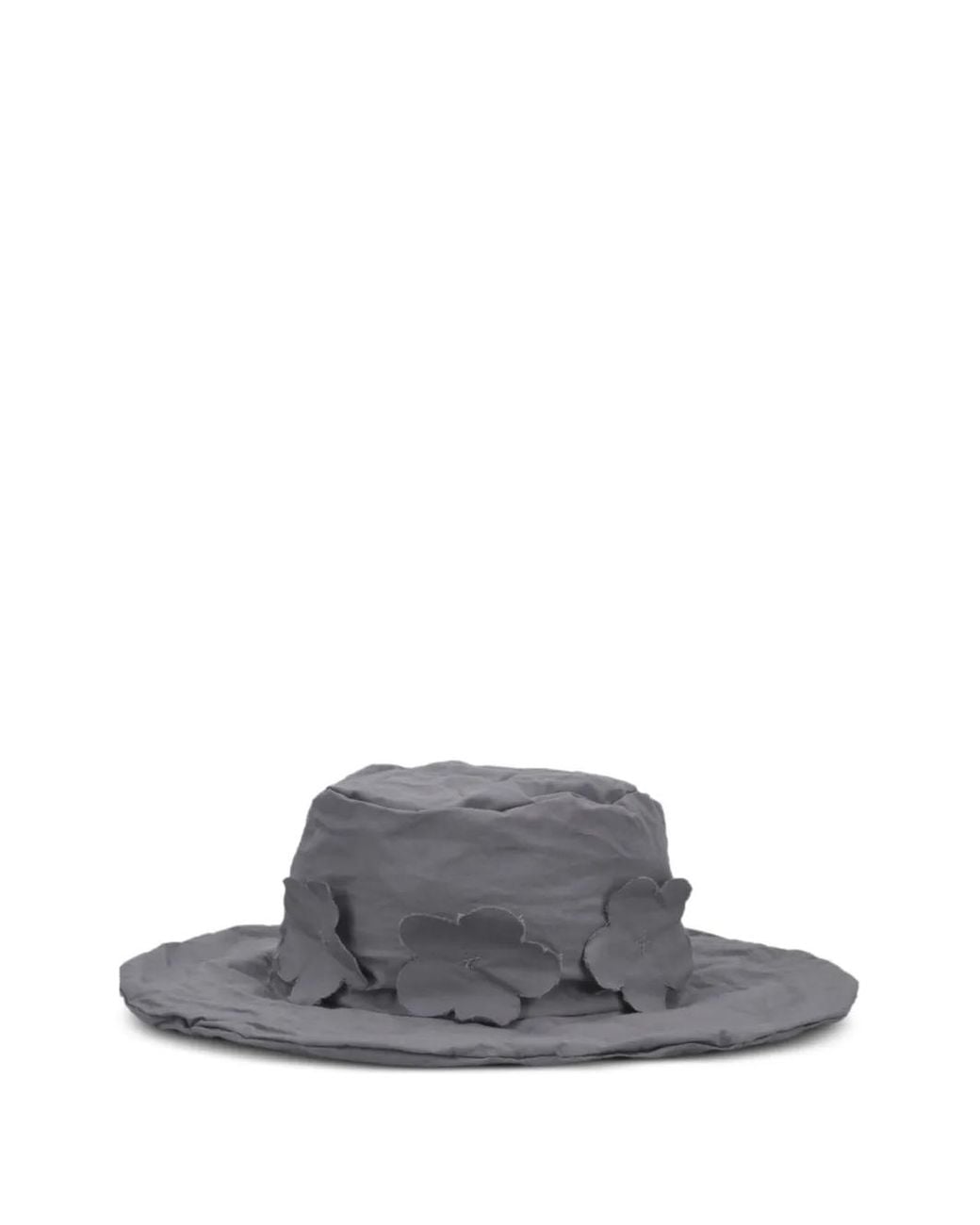 Cappello Con Applicazione di Scha in Gray