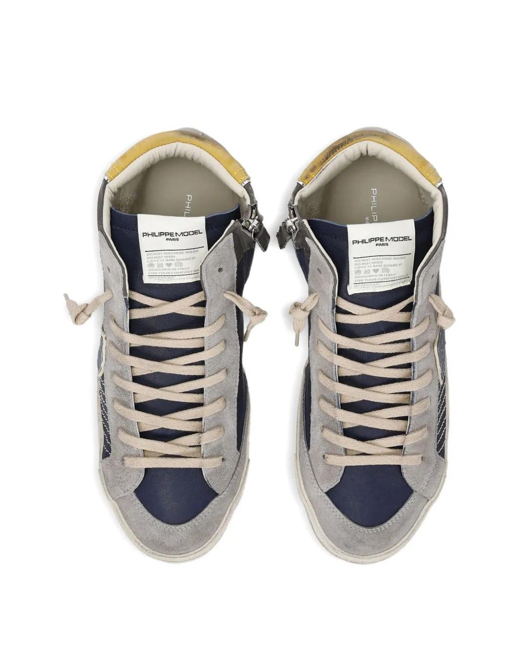 Sneakers Alte Con Inserti Prsx di Philippe Model in Brown da Uomo
