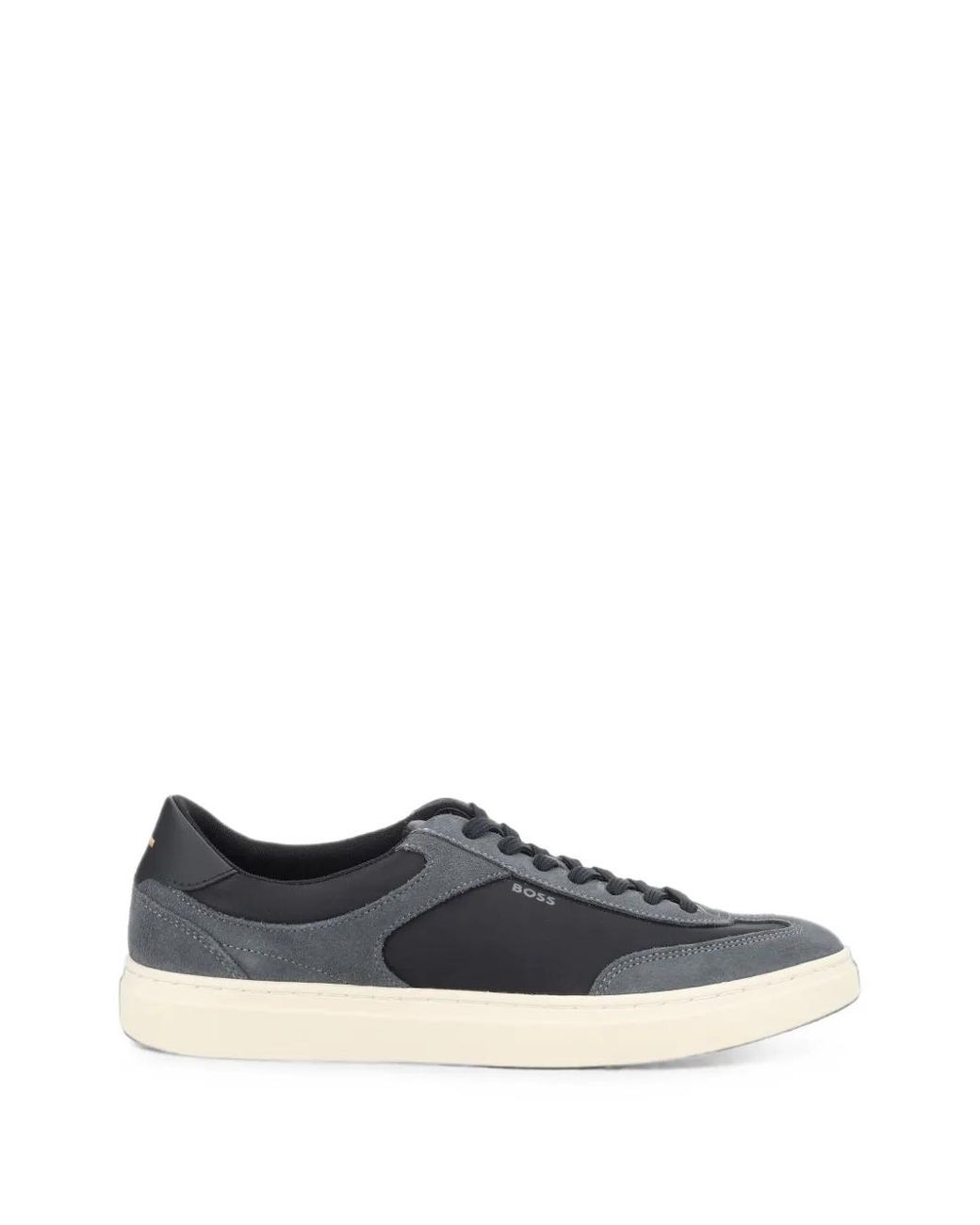 Boss Blue Baskets À Logo Imprimé Et Empiècements En Daim Kieran for men
