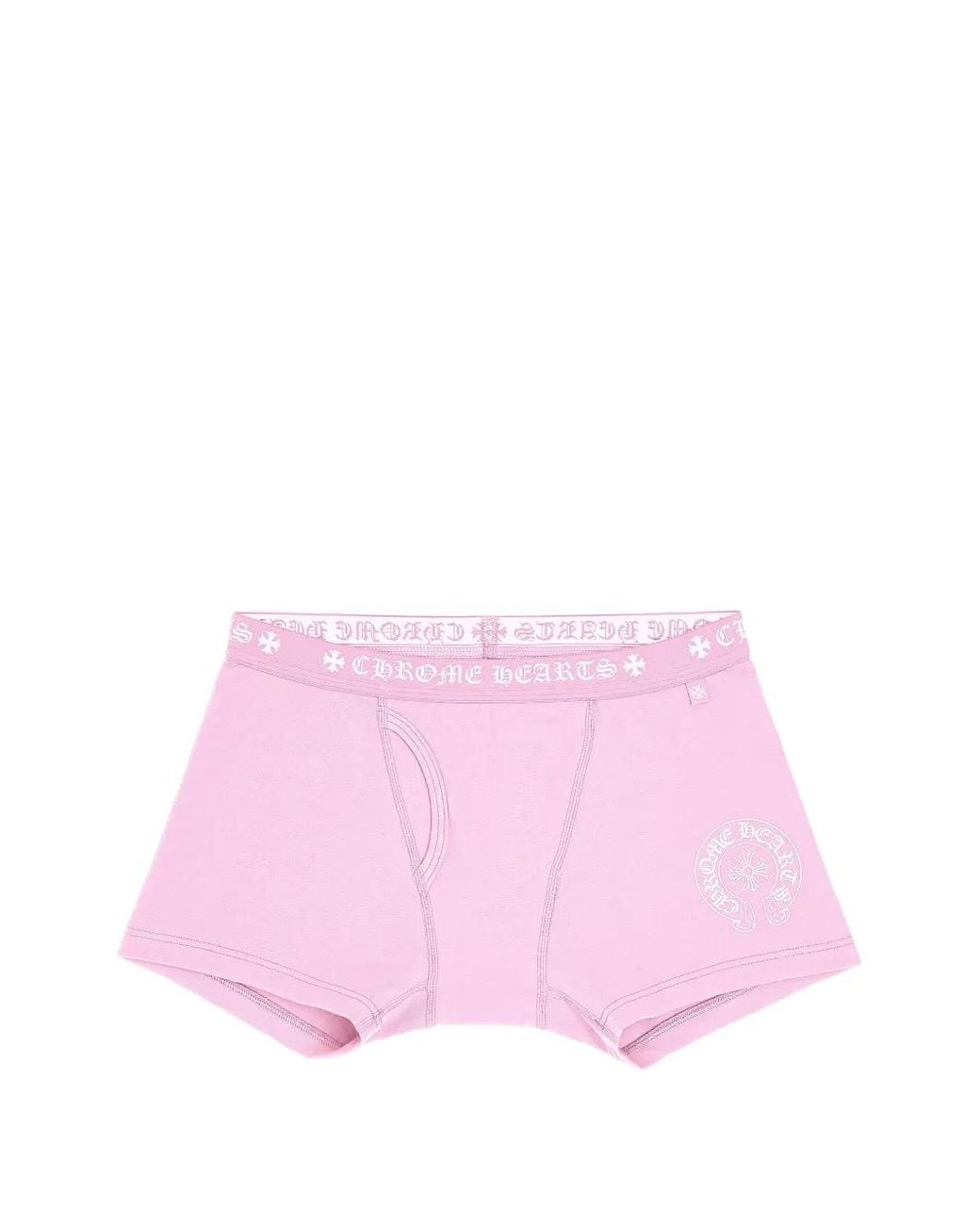 Chrome Hearts Pink Logo-Print Boxer Briefs for men