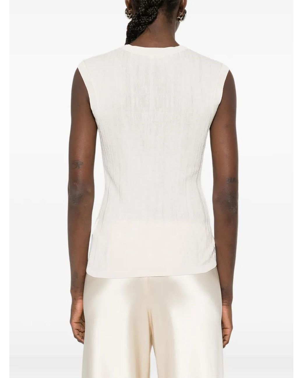 Joseph White Calife Ribbed Sleeveless Top