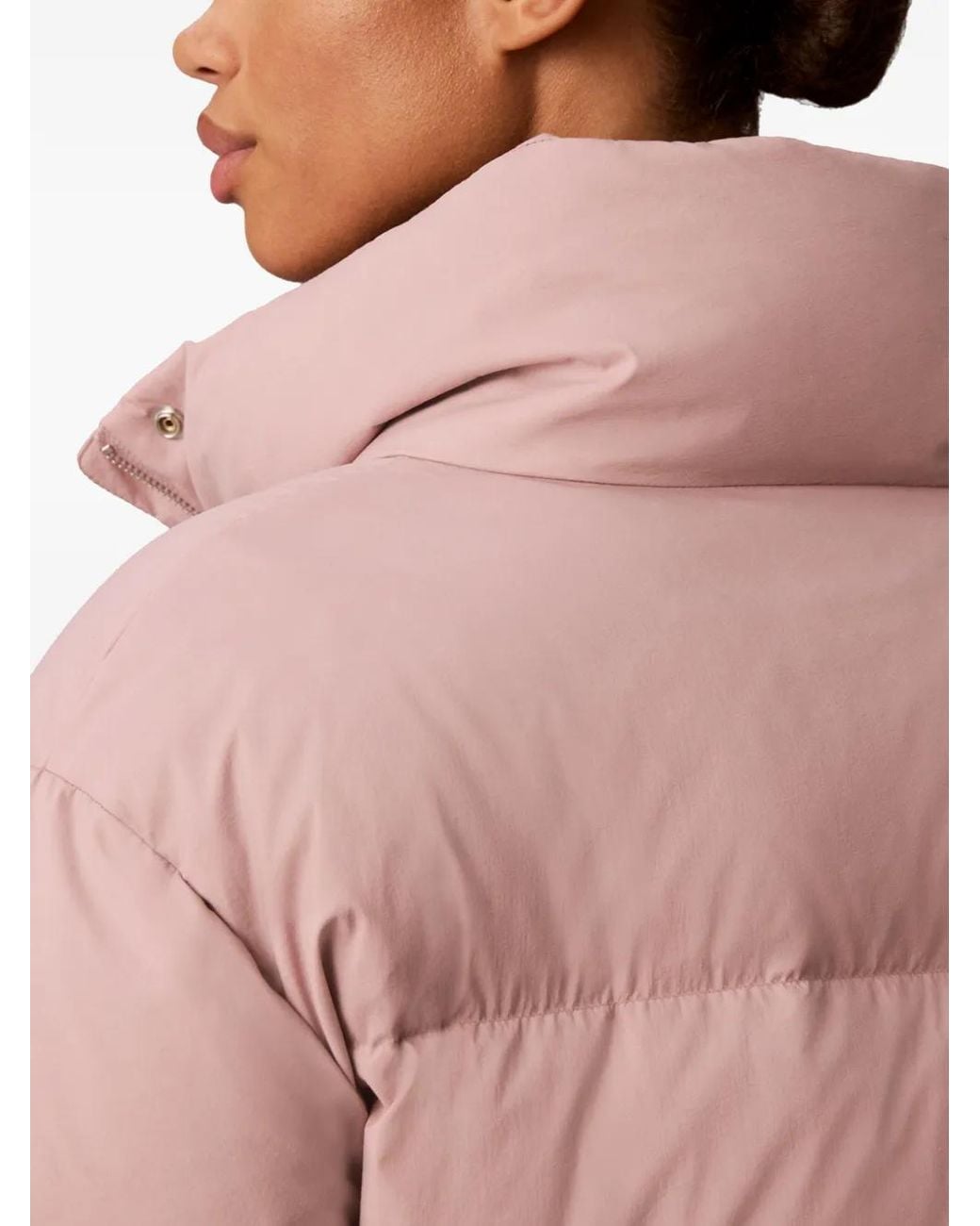 Calvin Klein Pink Quilted High-Neck Jacket