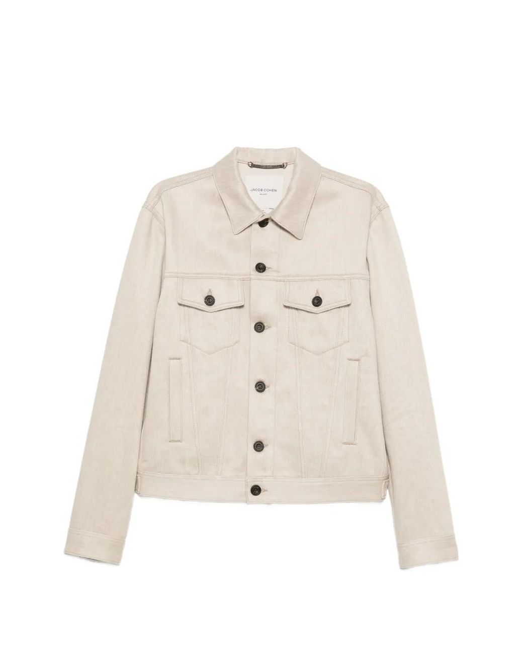 Jacob Cohen Natural Twill Trucker Jacket for men